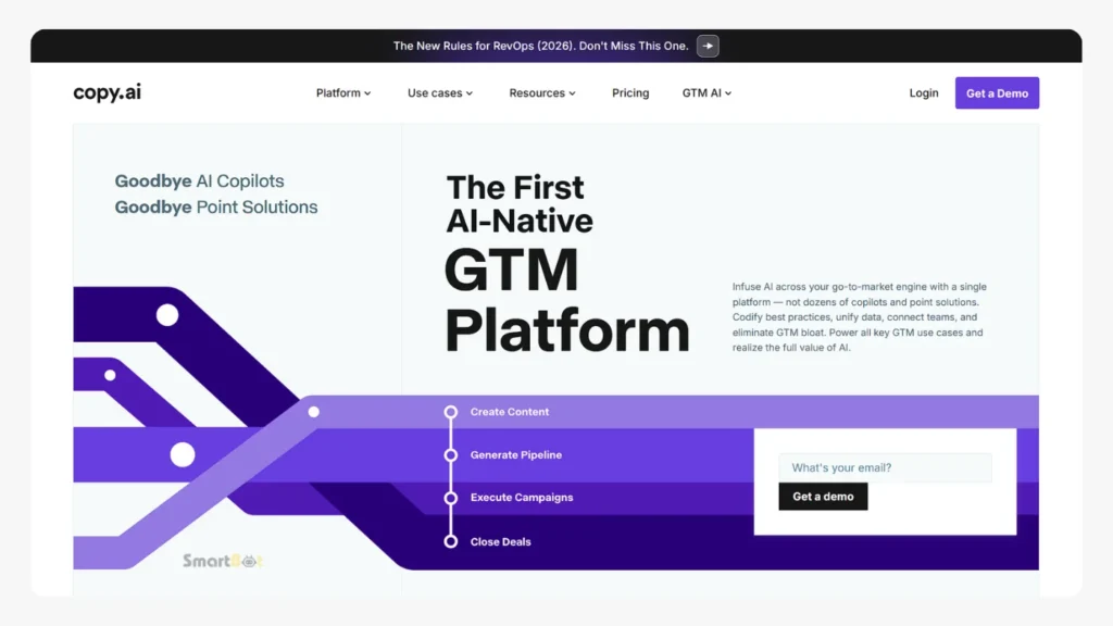 Copy.ai - Best AI Caption Writers for Content Creators in 2026