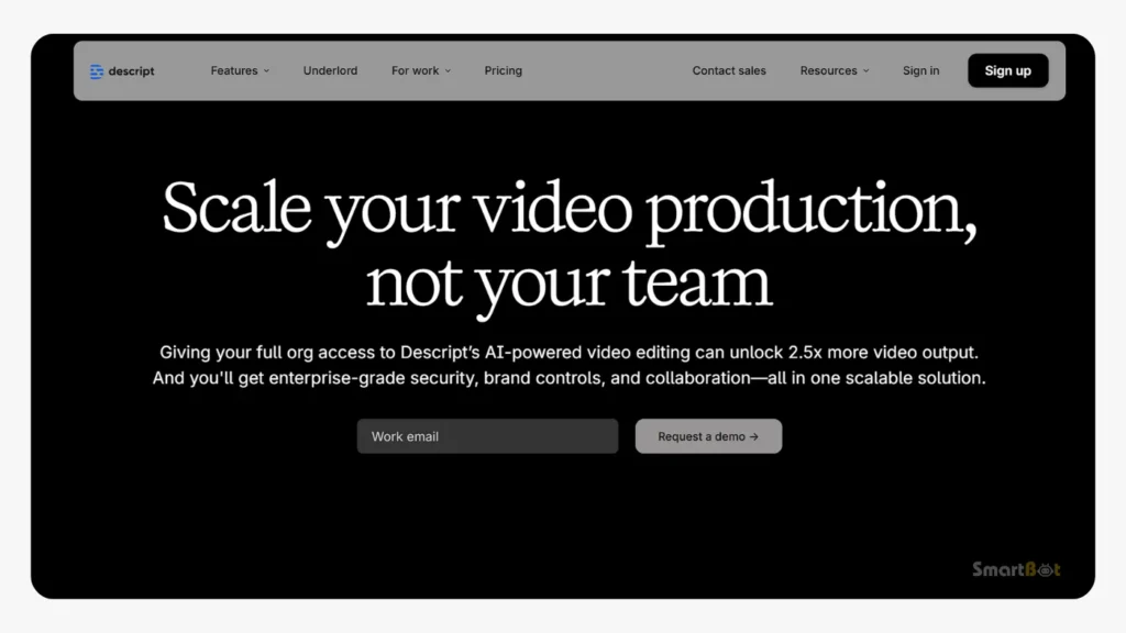 Descript  - Best AI Video Editing Tools for Content Creators in 2026